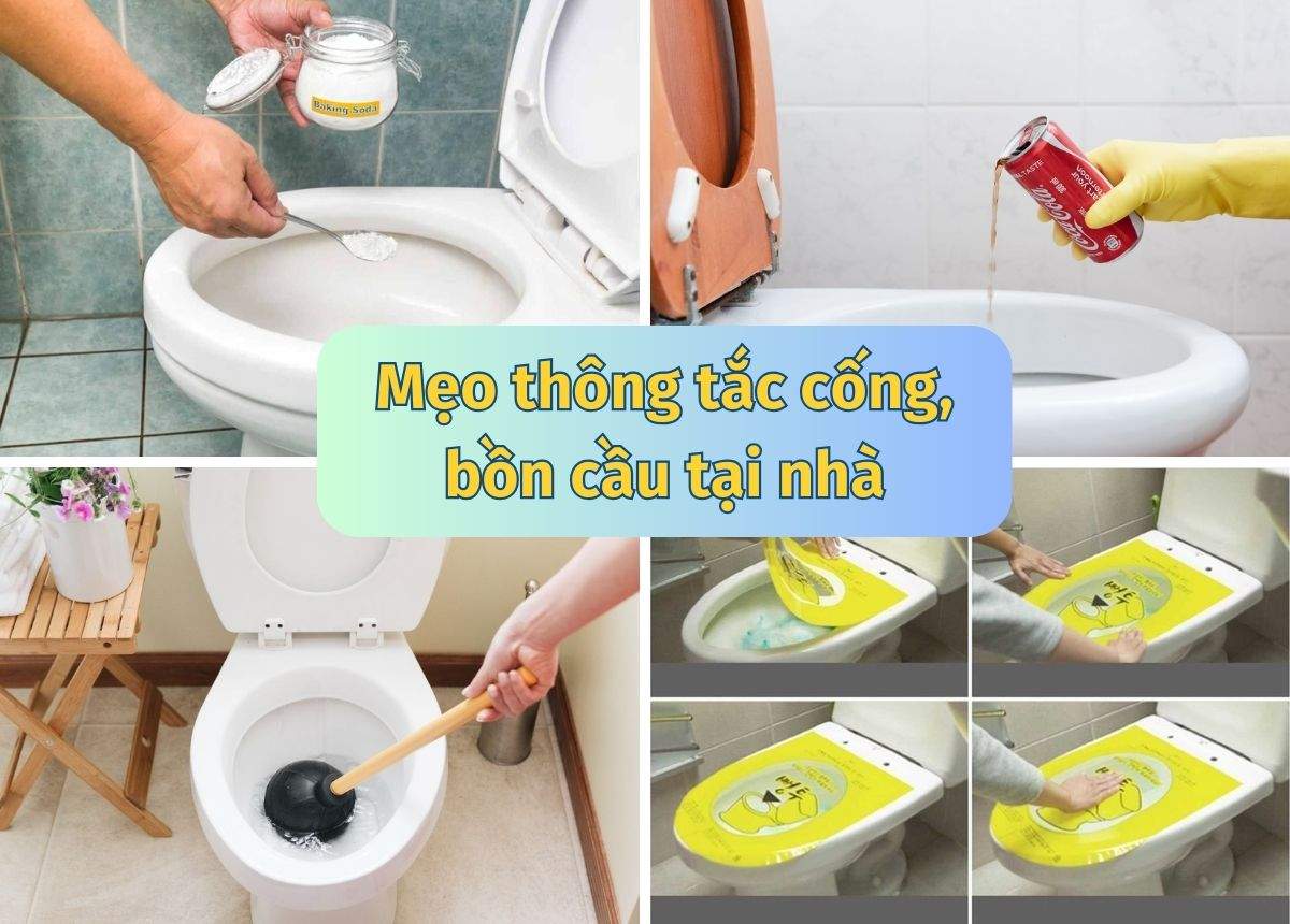 5 cách thông tắc bồn cầu hiệu quả tại nhà